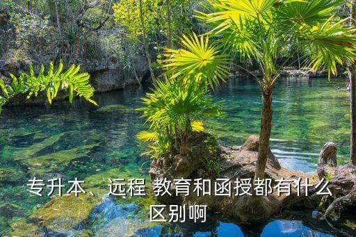  專升本、遠(yuǎn)程 教育和函授都有什么區(qū)別啊