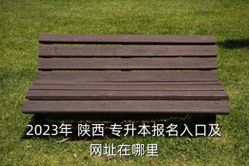 2023年 陜西 專升本報名入口及網址在哪里