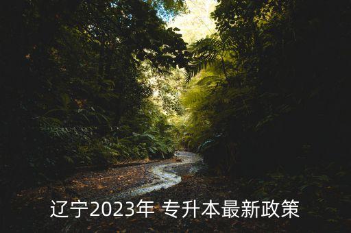 遼寧2023年 專升本最新政策