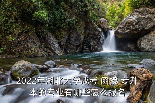 2022年湖北大學(xué)成考 函授 專升本的專業(yè)有哪些怎么報(bào)名