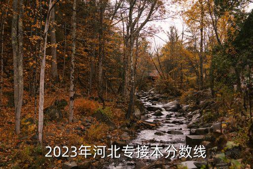 2023年河北專接本分?jǐn)?shù)線