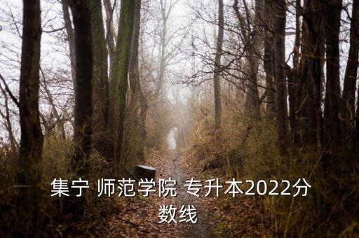  集寧 師范學院 專升本2022分數(shù)線