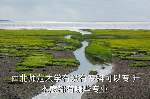  西北師范大學(xué)有沒(méi)有?？瓶梢詫?升本麼都有哪些專業(yè)
