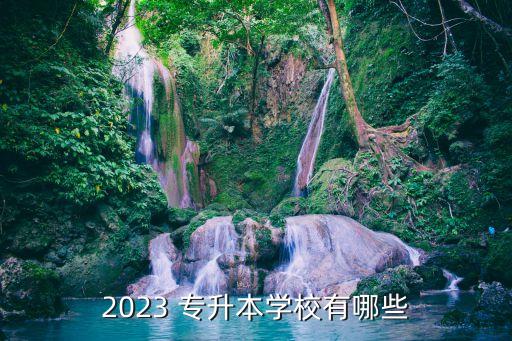 2023 專升本學校有哪些