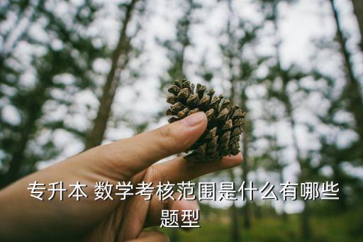  專升本 數(shù)學(xué)考核范圍是什么有哪些題型