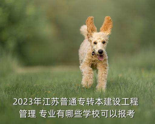 2023年江蘇普通專轉(zhuǎn)本建設(shè)工程 管理 專業(yè)有哪些學(xué)?？梢詧罂? class=